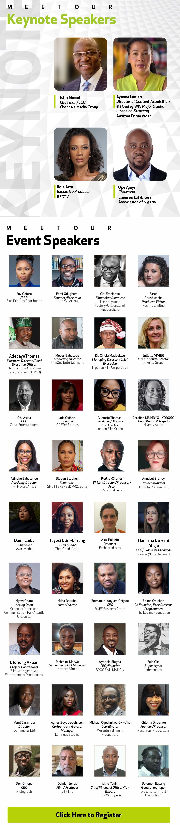 Count Down Begins: Nigerian International Film and TV Summit Speakers  Unveiled - Nigerian International Film & TV Summit